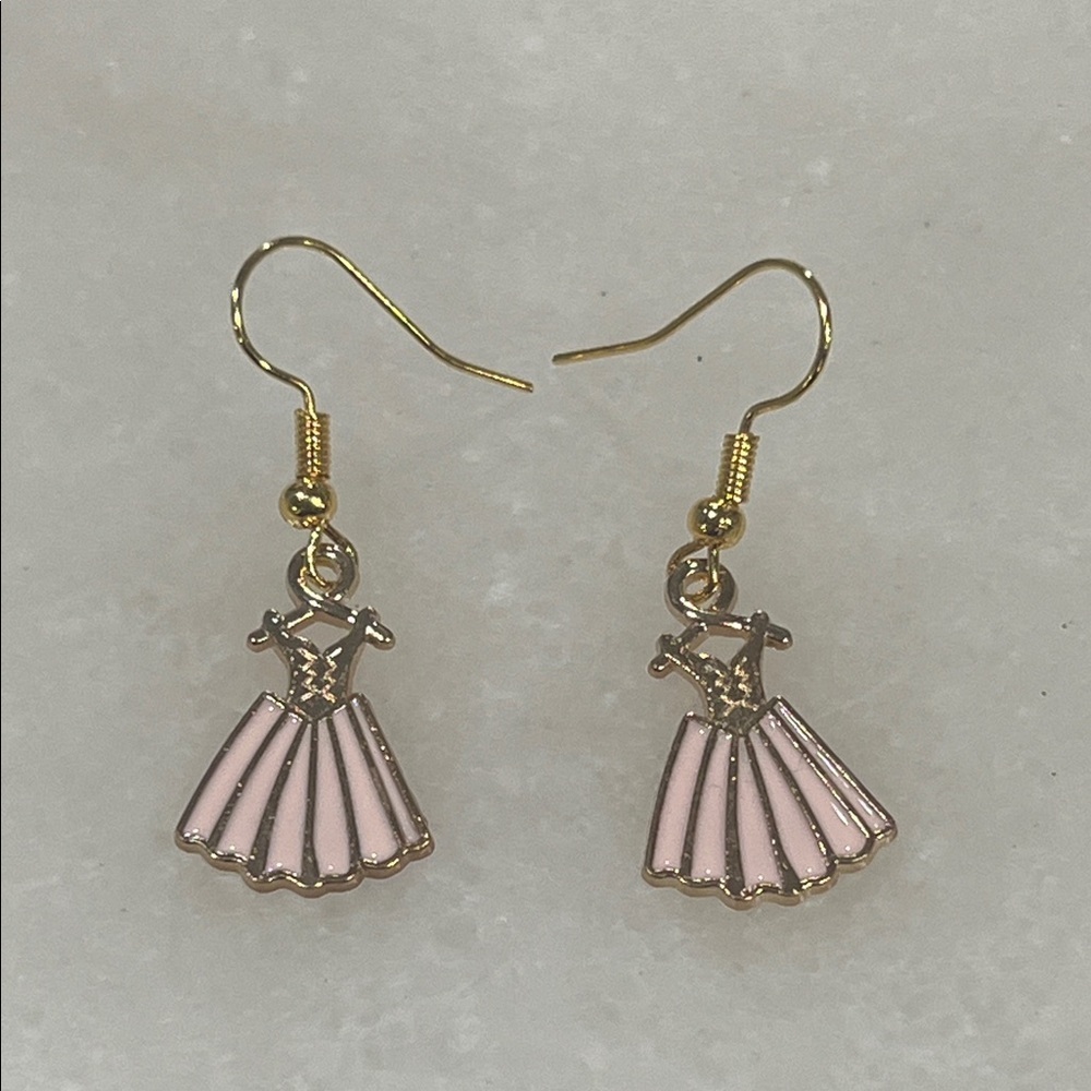 3/$30 Bundle• Ballet Pink Dress Earrings • Coquette Style Jewelry